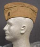 WWII Khaki Officer's Garrison Cap 