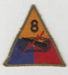WWII 8th Armored Division Patch