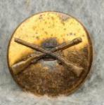WWII Infantry Collar Disk Screw Back