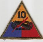 WWII 10th Armored Division Patch