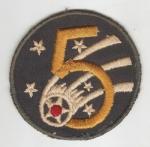 WWII Patch 5th AAF Theater Made 