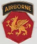 WWII 108th Airborne Ghost Division Patch Repro