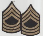 WWII Master Sergeant Rank Patches 