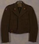 WWII Pinks Greens Officers Ike Jacket Cut Down
