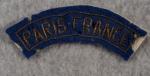 WWII Paris France Rocker Tab Patch Theater Made