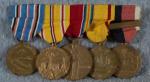 WWII Medal Bar 5 Place Pacific Theater