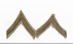 WWII Army Private PFC 1st Class Rank 
