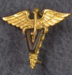 WWII Medical Officer Veterinarian Collar Insignia