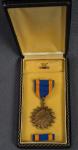 WWII Air Medal Early Wrapped Brooch Cased
