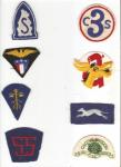 WWII era Patch King Collection Lot of 8