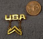 WWII USA Corporal Sweetheart Pin