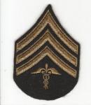 WWII Medical Hospital Corps Sergeant Rank Patch