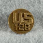 WWII US 128th Collar Disc Screw Back