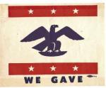 WWII We Gave National War Fund Mini Poster