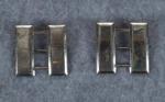 WWII Sterling Captain Rank Insignia Pins Pair