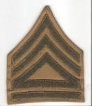 WWII USMC Marine Technical Sergeant Rank Patch