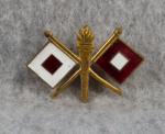 WWII era Signal Corps Collar Insignia Pin Officer