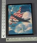 WWII Army Air Force Patriotic Framed Lithograph