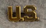 WWII US Army Officer Collar Insignia Pin Back