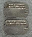WWII Army Dog Tags Woodrow L. Pralle