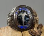 WWII Army Medical Department Ring Sterling
