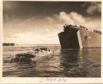 WWII Coast Guard Press Photo DUCK and LST