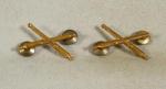 WWII Artillery Officer's Insignia Pins Snowflake