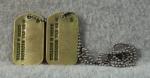 WWII Army Dog Tags William B. Perry