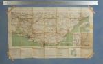 WWII Map Marseille Menton France She