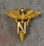 WWII Medical Officer Insignia Pin Nurse