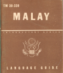 WWII US Army Malay Language Guide TM 30-339