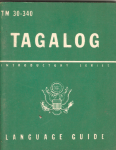 WWII US Army Tagalog Language Guide TM 30-340