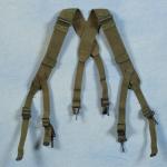WWII US M-1944 Combat Load Suspenders Transitional