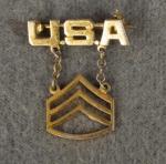 WWII USA Staff Sergeant Sweetheart Pin
