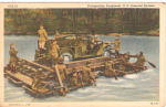 Postcard Transporting Equipment Armored Division