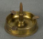 WWII Trench Art Ashtray Japanese 75mm Shell