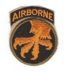 WWII 17th Airborne Division Patch Attached Tab