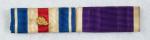 WWII Ribbon Bar 2 Place Navy USMC Purple Heart