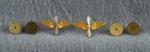 WWII Army Officer AAF Collar Pin Pair