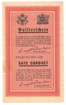WWII Safe Conduct Pass for German Soldiers