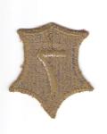 WWII 7th Corps Green Back Patch