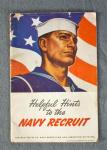 WWII Navy Helpful Hints to the Navy Recruit Book