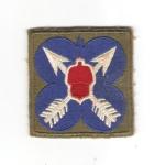 WWII 21st Corps Patch White Back