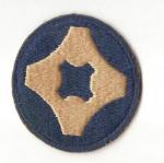 WWII 4th Service Command Green Back Patch