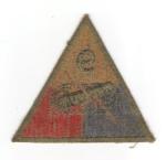 WWII 9th Armored OD Green Back Patch