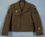 WWII Ike Jacket 3rd Infantry Division SHAFE Named