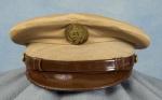 WWII Khaki Army Visor Cap Hat