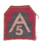 WWII 5th Army Italian Theater Made Patch