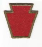 WWII 28th Infantry Division White Back Patch