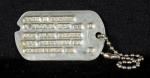 WWII Army Dog Tags Officer John W. Barker